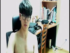 Korean gay masturbating