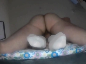 Asian cd sissy gets big white cock down