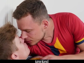 Jawked - futbol player florian mraz uses his cock on hung antony carter